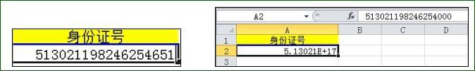 excel身份证号码显示不全怎么办