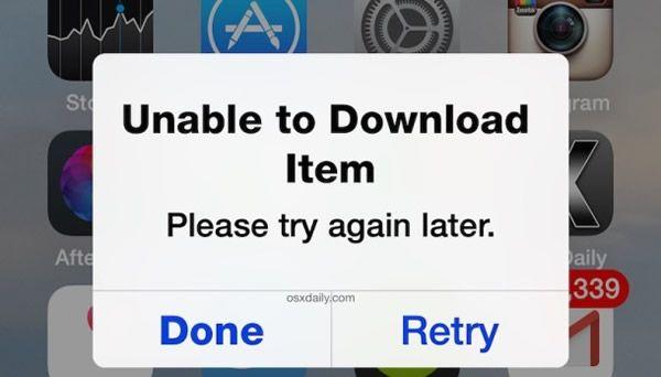 unable to download app什么意思？如何解决