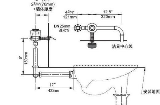 脚踏阀蹲便器安装详图明装图 蹲便器怎么安装是正确的